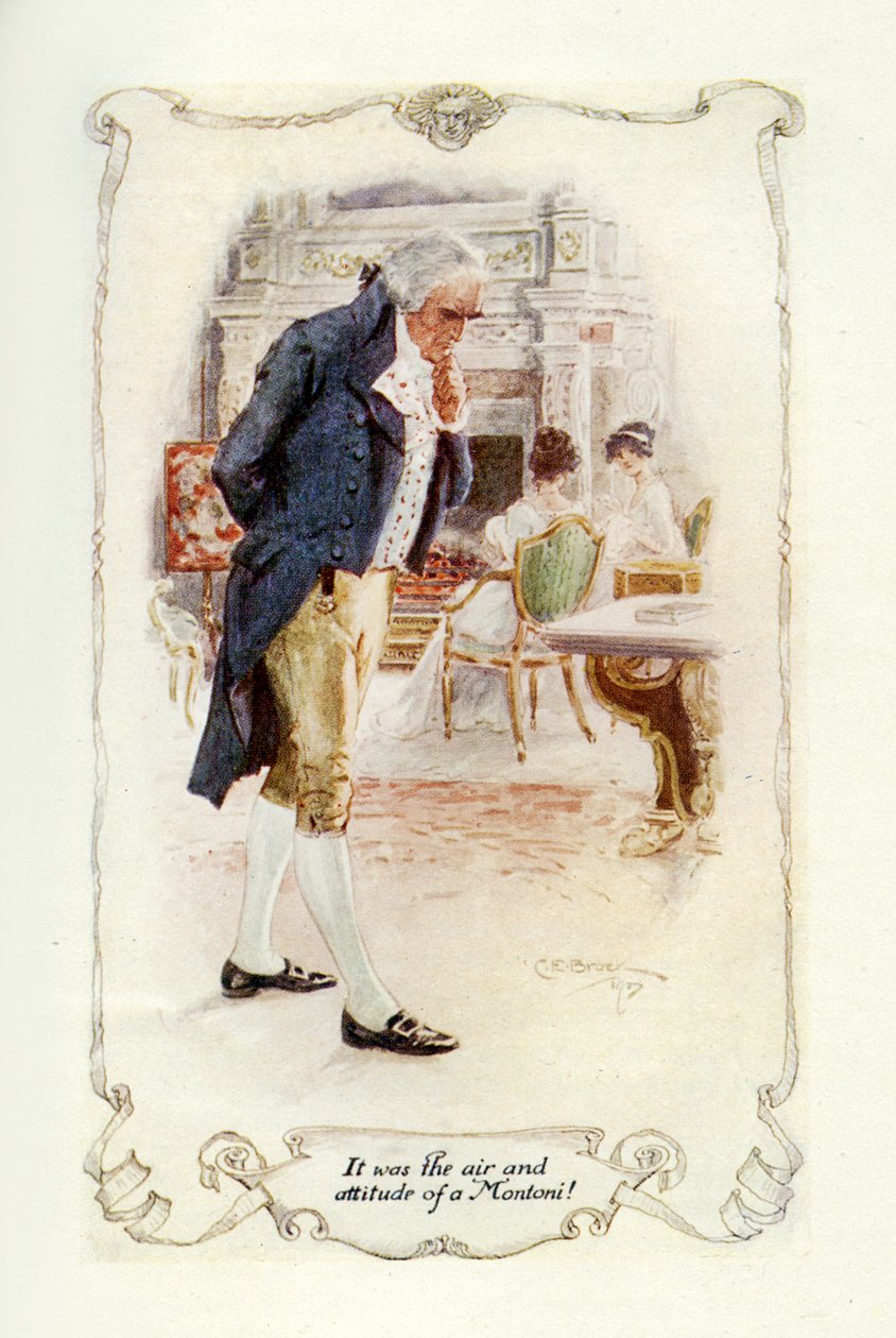 Es war die Luft und Haltung eines Montoni (Illustration) von Charles Edmund Brock