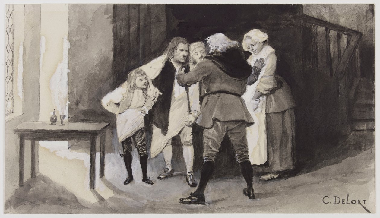 Der lachende Mann - Ursus spioniert die Polizei aus, von Charles Édouard Delort von Charles Edouard Delort