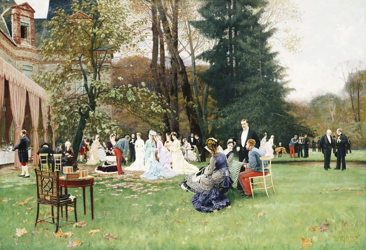 Die Hochzeit, Fontainebleu von Charles Edouard Delort
