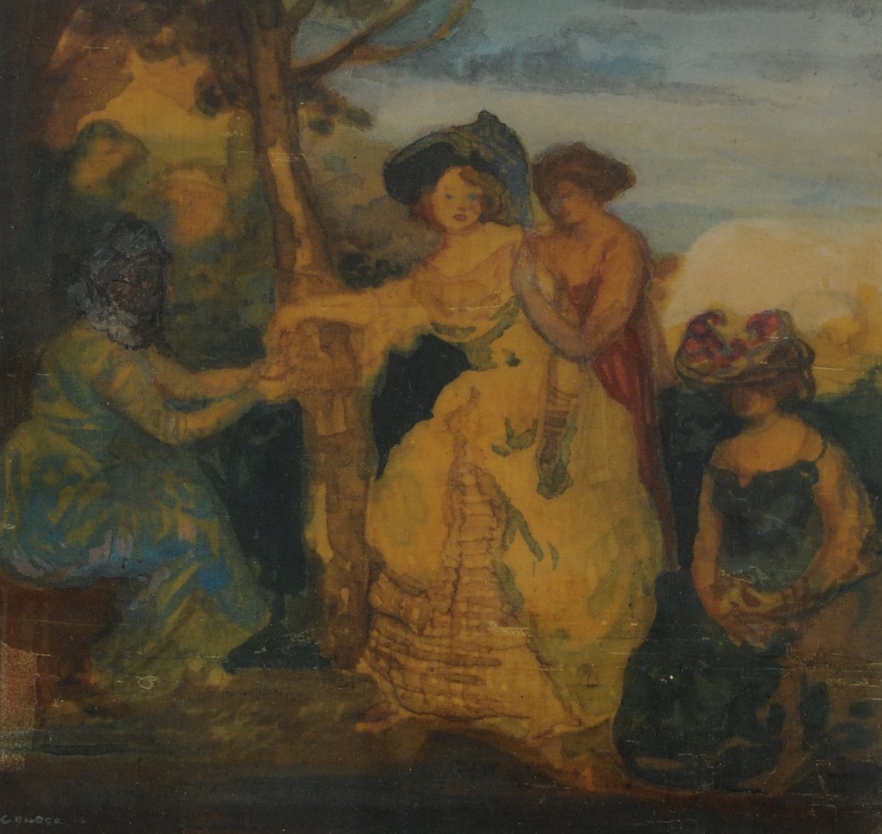 Die Wahrsagerin von Charles Edward Conder