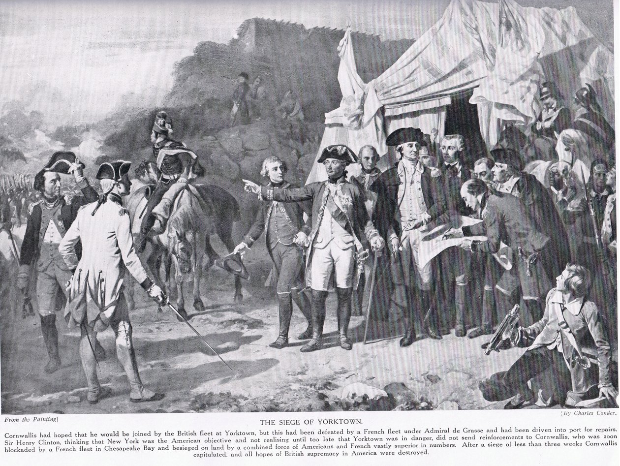 Die Belagerung von Yorktown, Illustration aus 