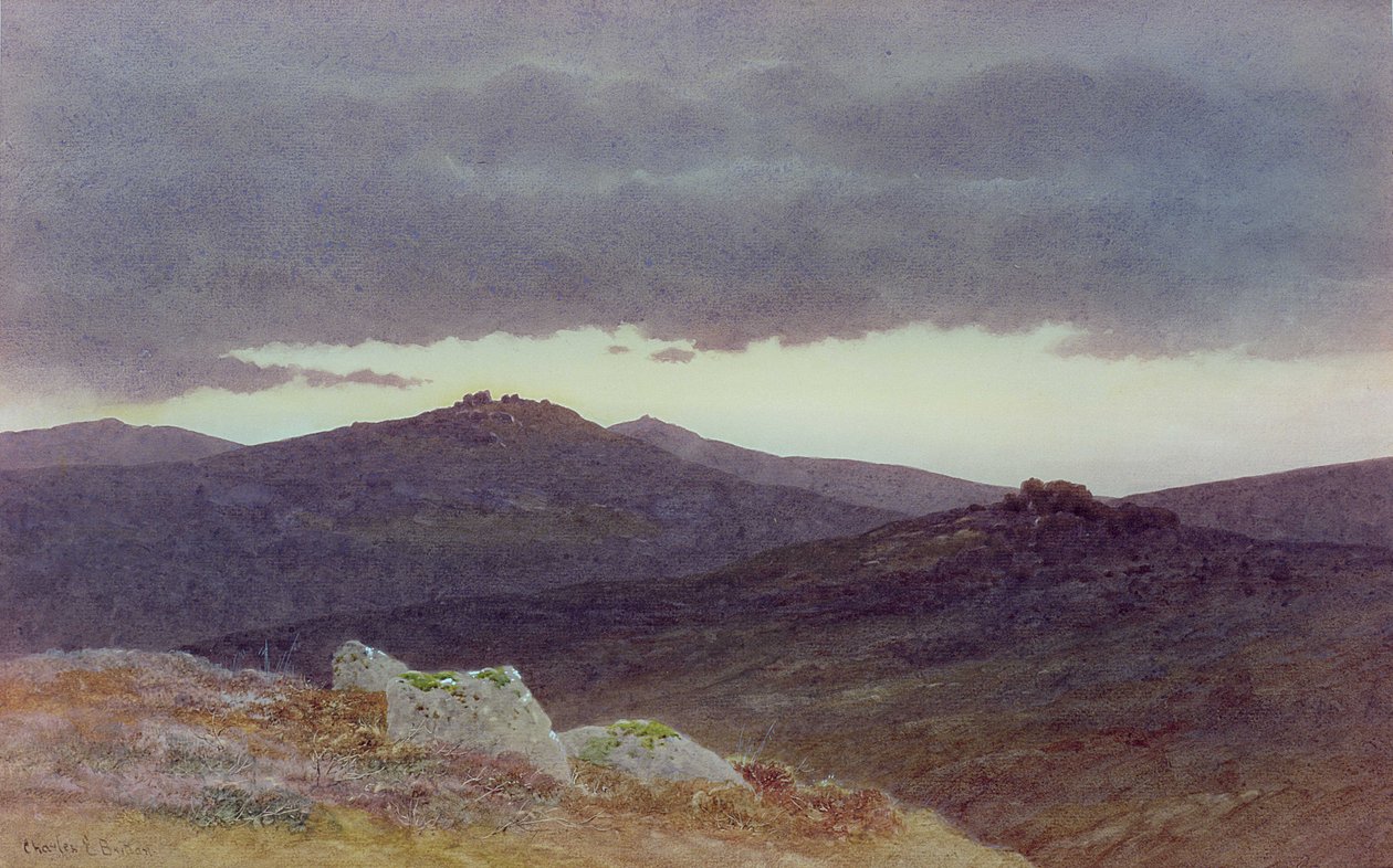 Abenddämmerung über Dartmoor von Charles Edward Jr. Brittan