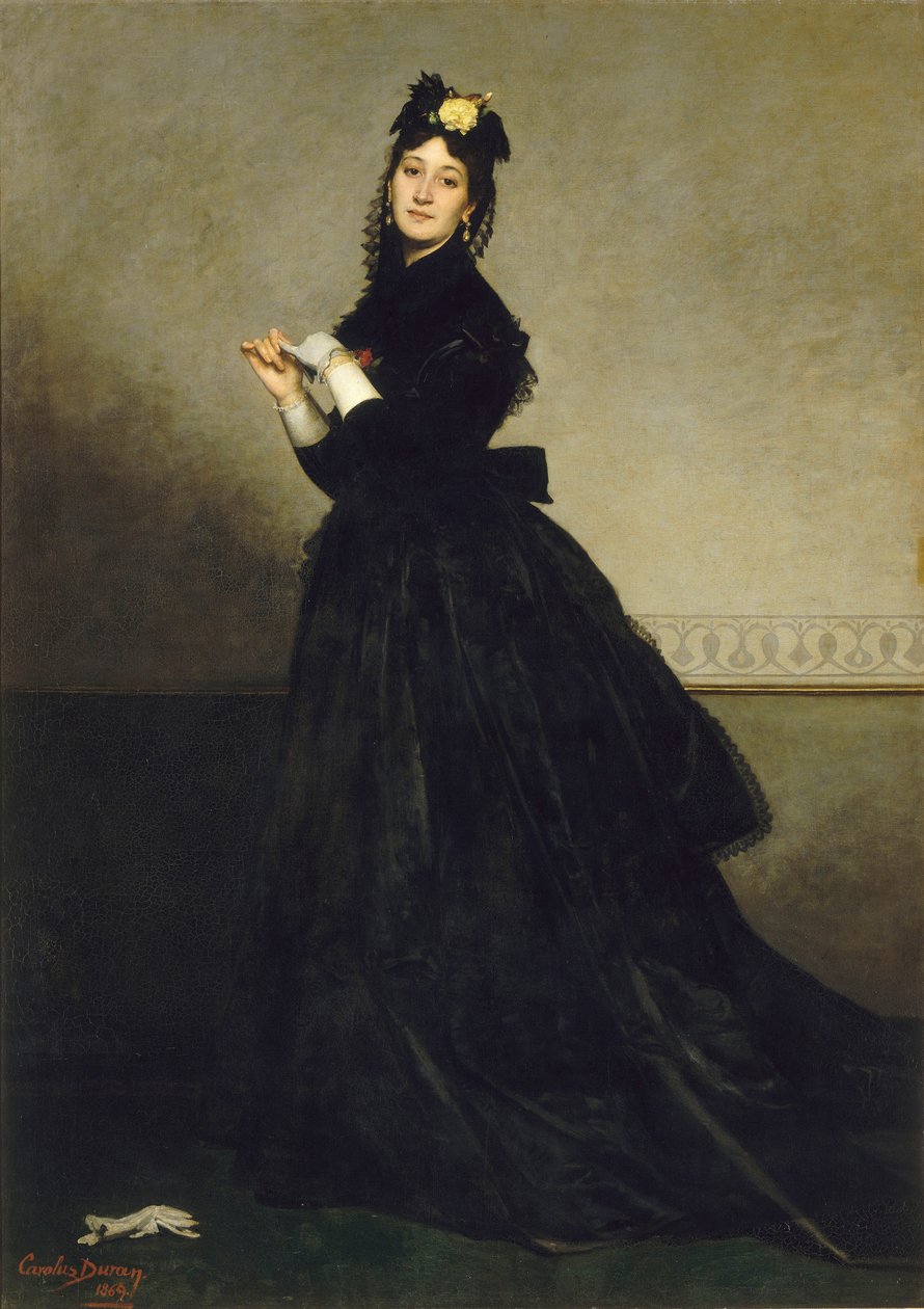 La Dame aux gants Die Dame mit dem Handschuh, 1869 von Charles Emile Auguste Carolus Duran