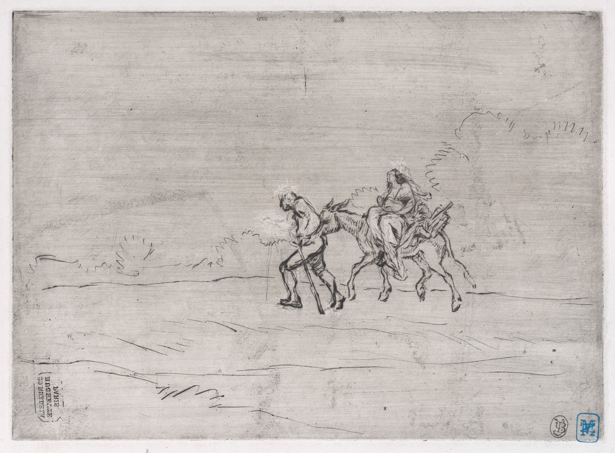 Flucht nach Ägypten, 1848 von Charles Emile Jacque