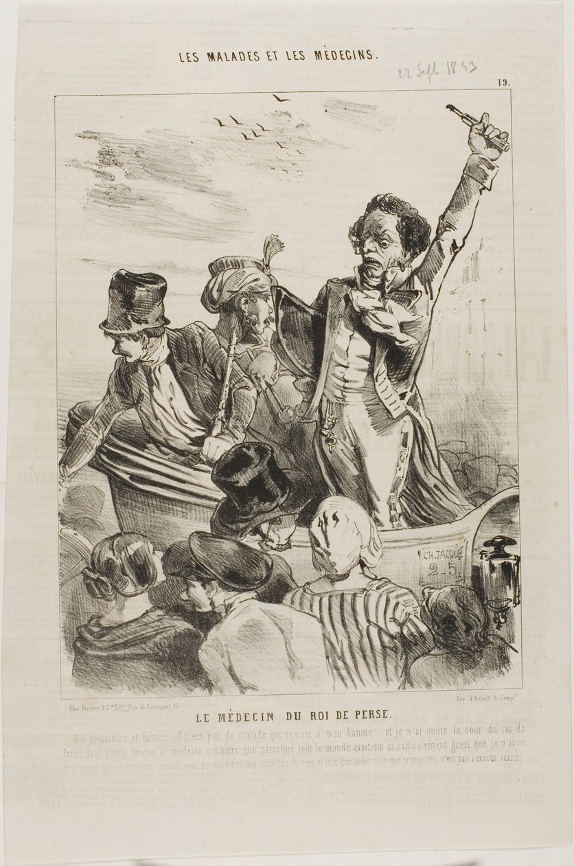 Der Arzt des Königs von Persien (Tafel 19) von Charles Emile Jacque