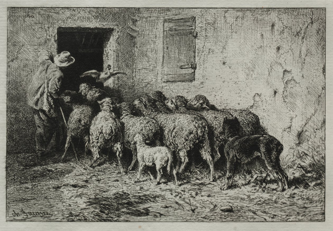 Die Rückkehr von Charles Emile Jacque