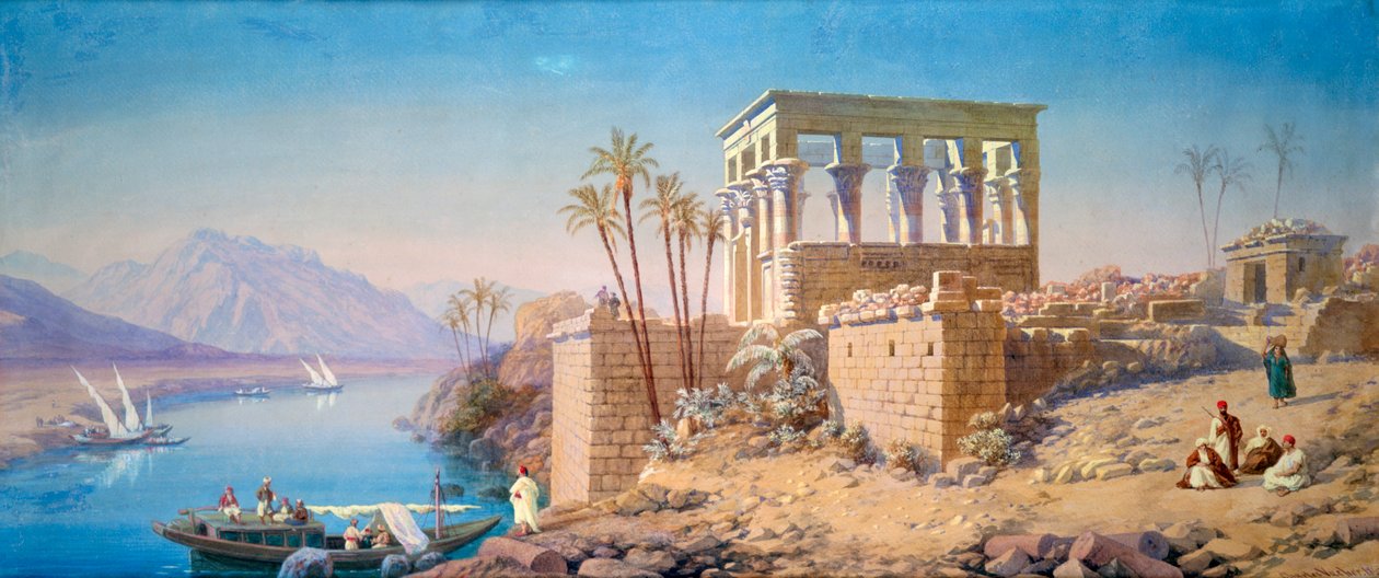 Philae, Ägypten, 1863 von Charles Émile de Tournemine