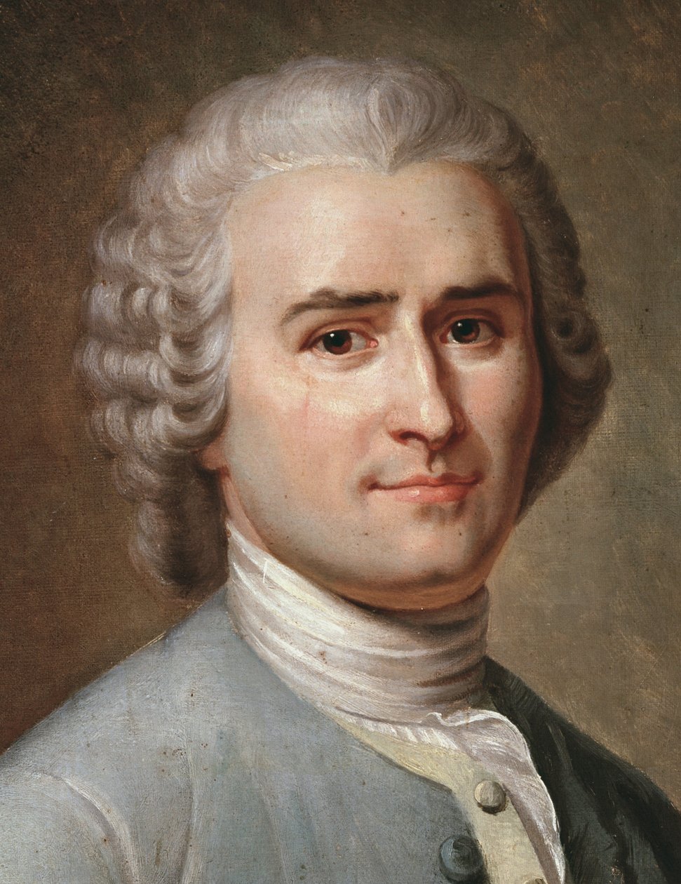 Porträt von Jean-Jacques Rousseau, Schweizer Philosoph (Detail) von Charles Escot