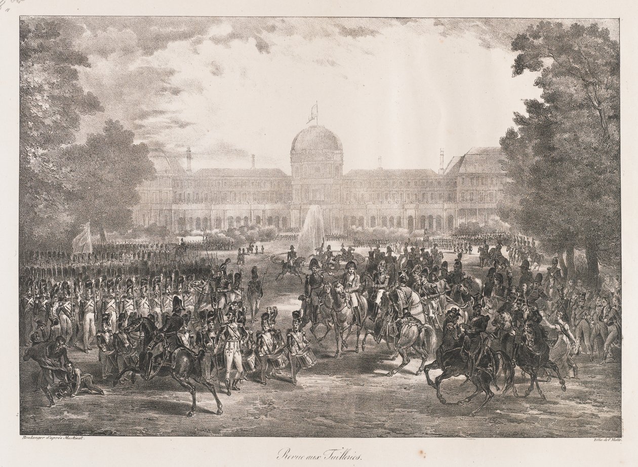 Parade der Tuilerien, frühes 19. Jahrhundert von Charles Etienne Pierre Motte