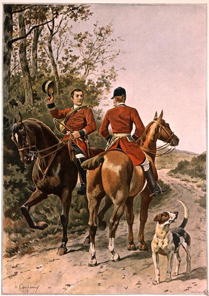 Das Rendez-Vous, graviert von Rougeron-Vignerot, 1892 von Charles Fernand de Condamy