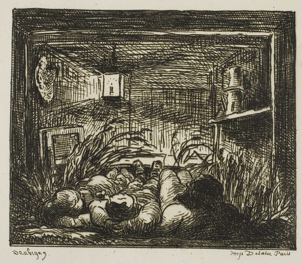 Nacht auf dem Boot von Charles Francois Daubigny