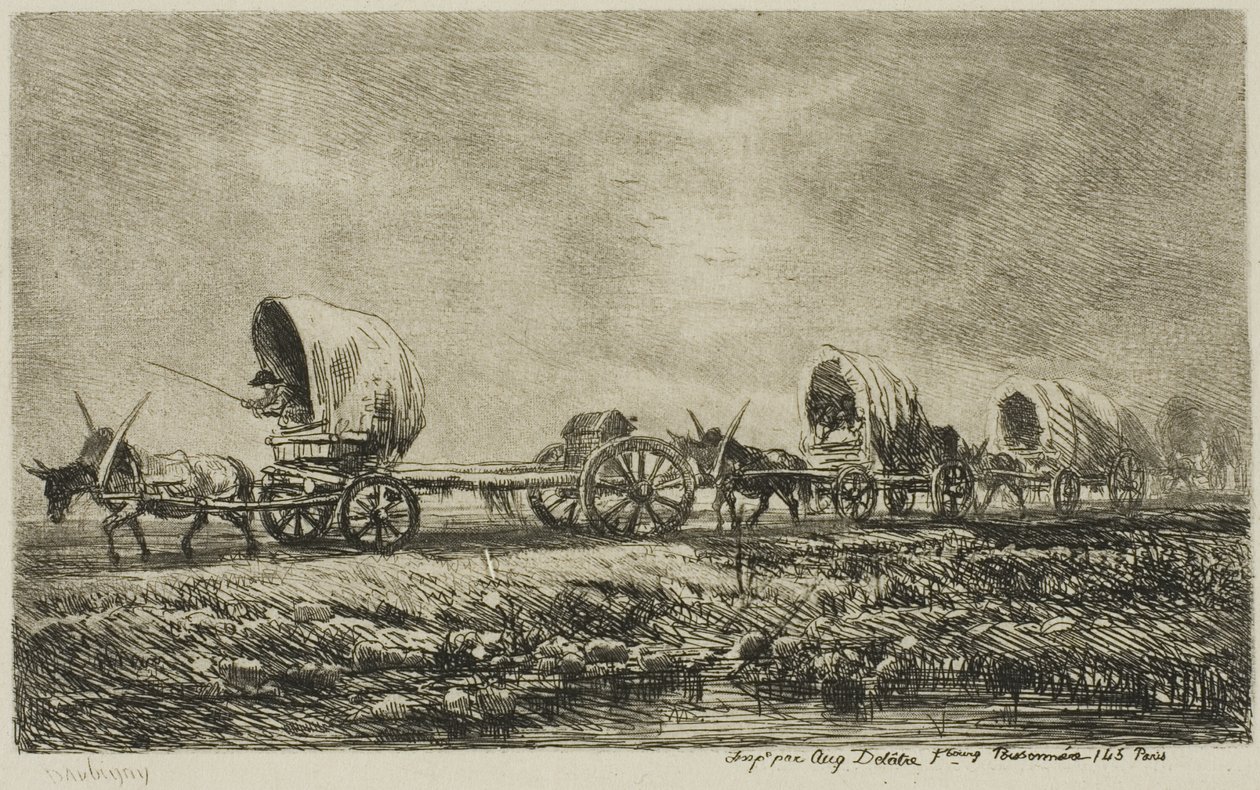 Planwagen (Souvenir des Morvan) von Charles Francois Daubigny