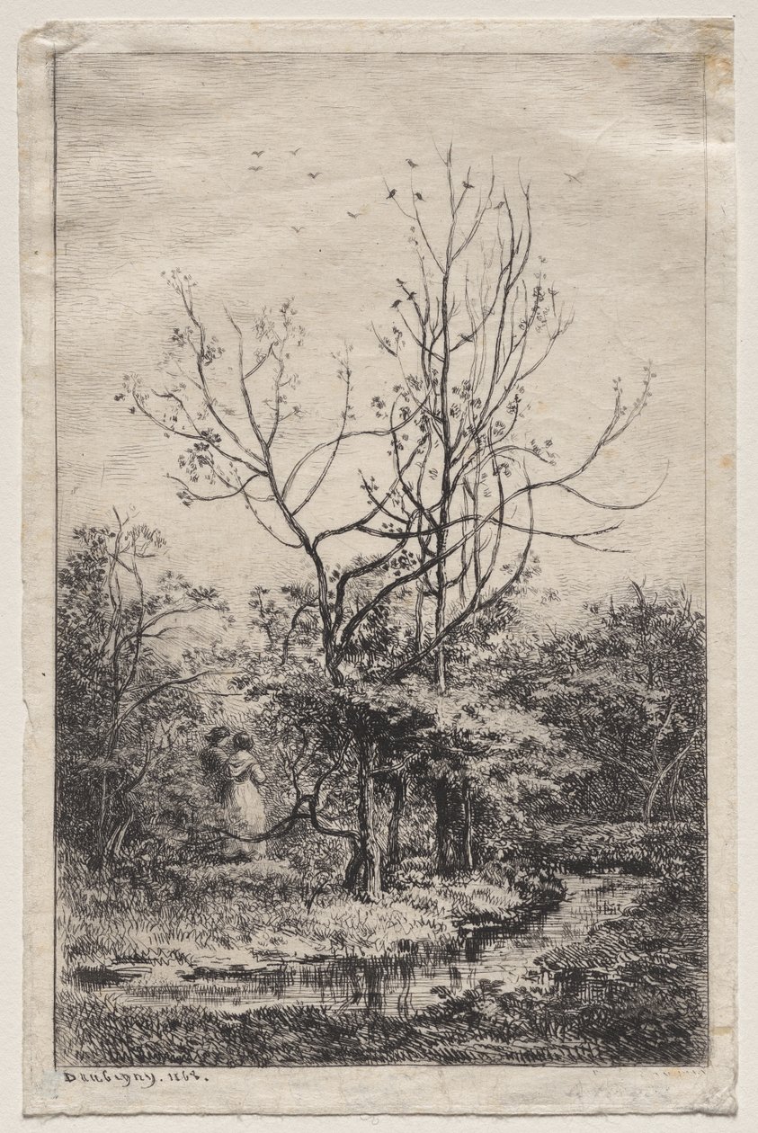 Der Obstgarten von Charles Francois Daubigny Kunstdruck