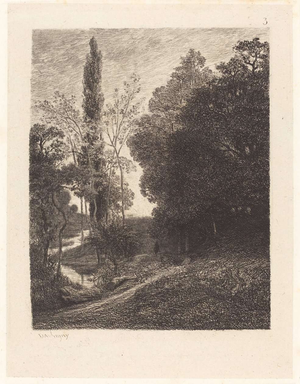 Die Ufer des Cousin von Charles Francois Daubigny