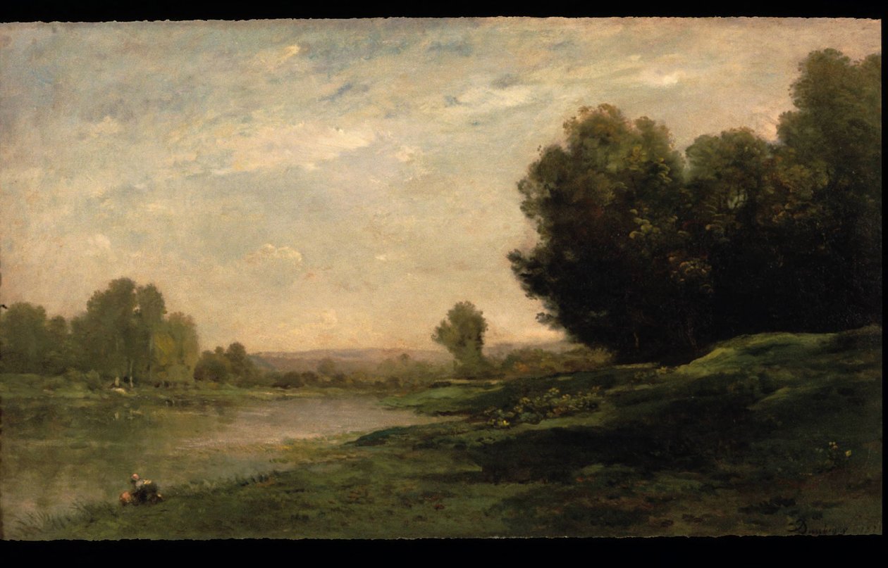 Die Ufer der Oise von Charles Francois Daubigny