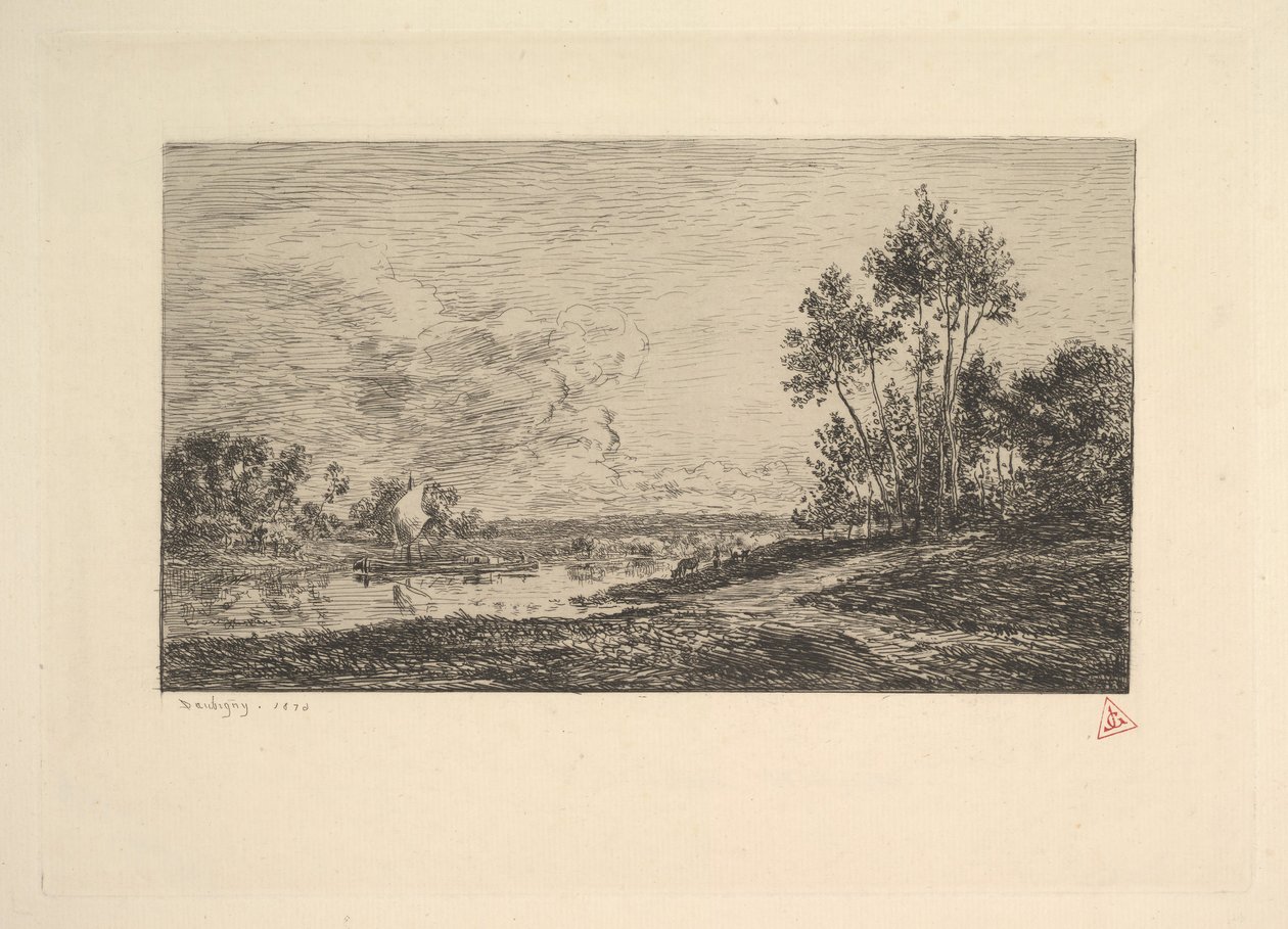 Die Seine bei Port-Maurin, 1870 von Charles Francois Daubigny