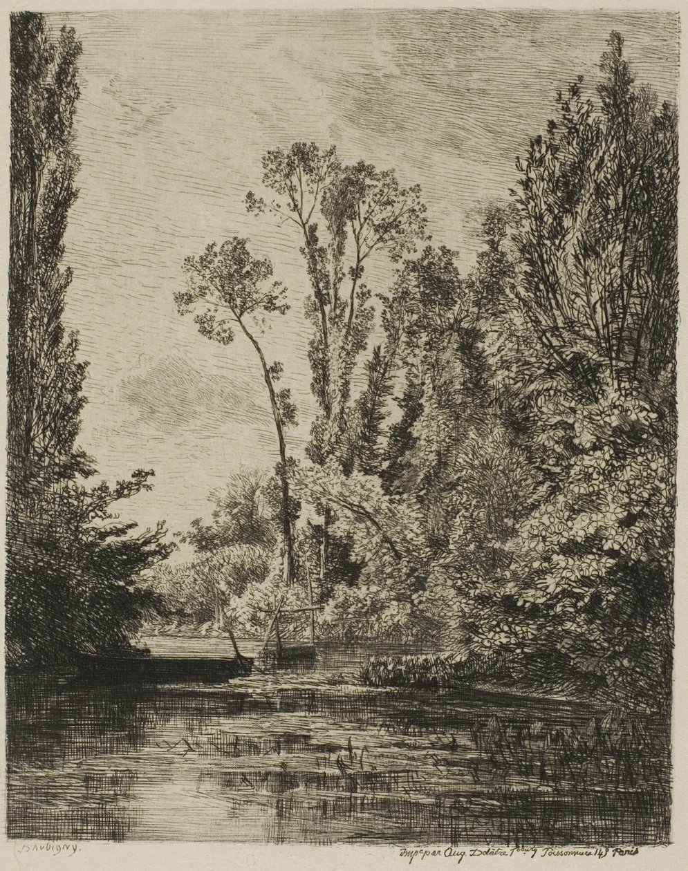 Die Jungferninseln bei Bezons (Das Angelloch) von Charles Francois Daubigny