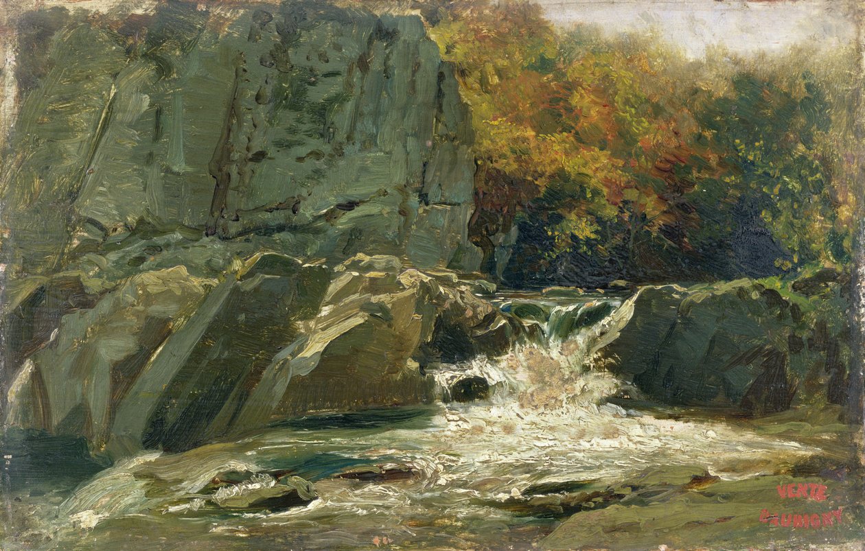Der Wasserfall von Charles Francois Daubigny