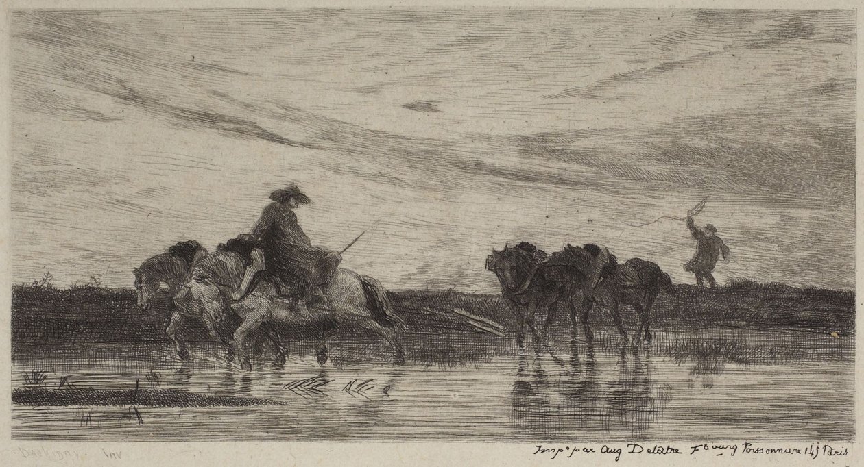 Die Arbeitspferde von Charles Francois Daubigny