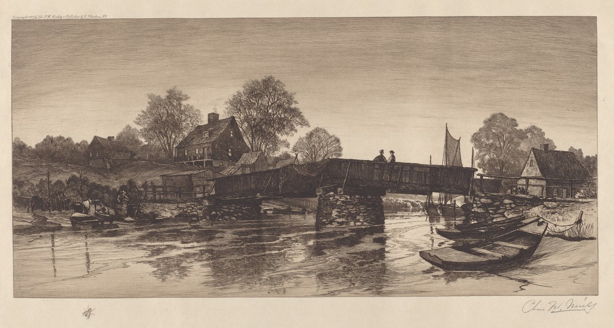 Unbetitelt Alte Brücke, 1888 von Charles Frederick William Mielatz