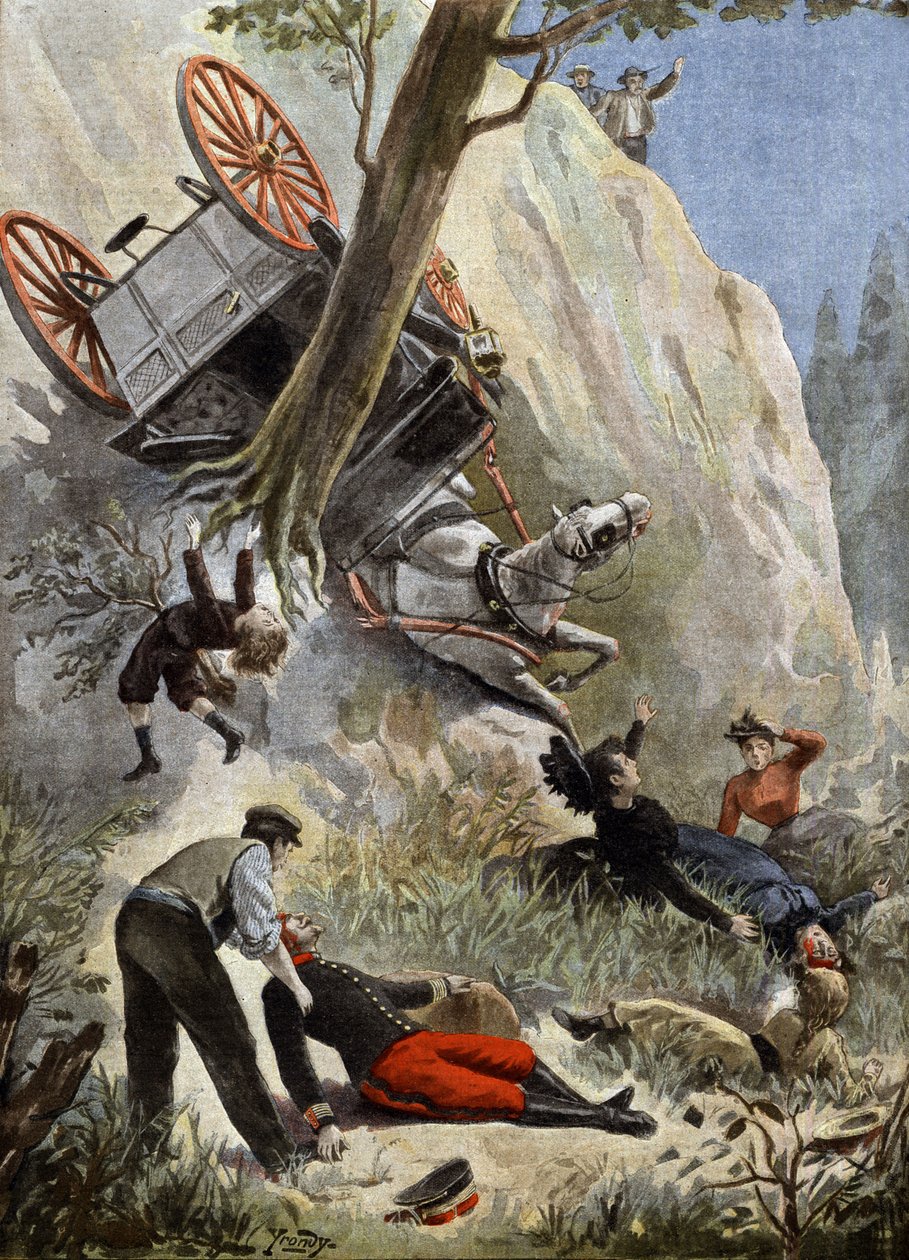 Tod des französischen Obersts de Savignac von Charles Gaston Yrondy
