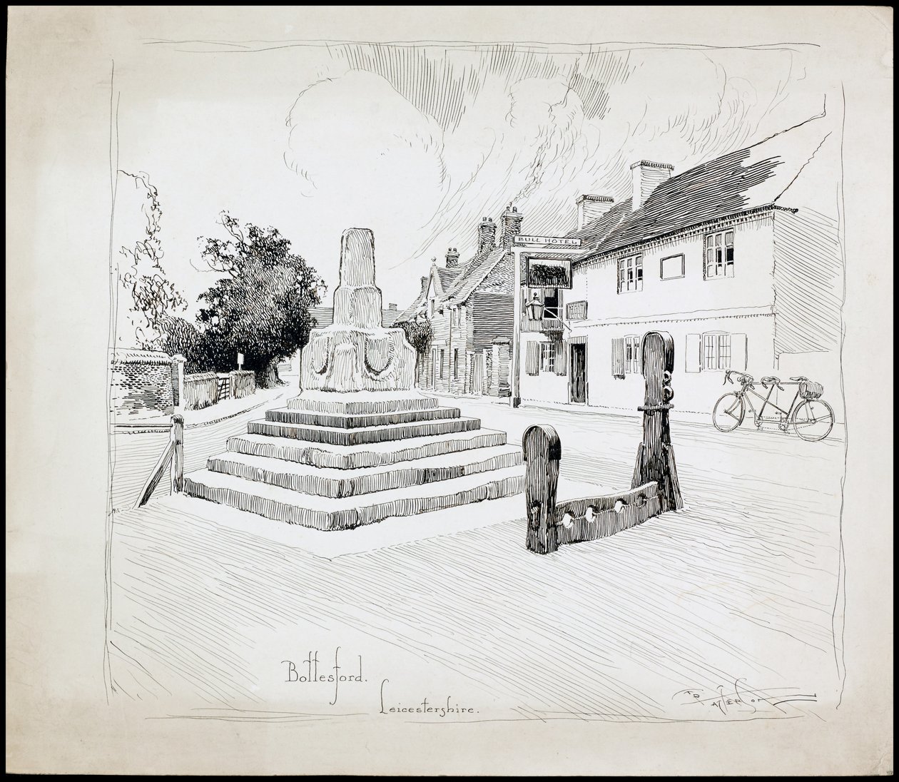 Bottesford Marktkreuz, Leicestershire von Charles George Harper