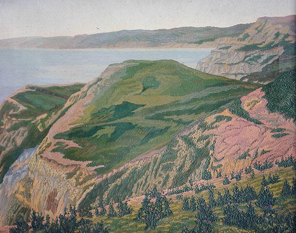 Die Küste von Dorset von Charles Ginner