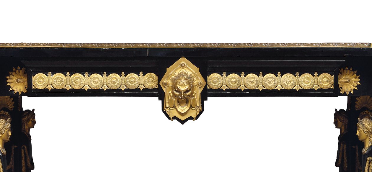 Napoleon III Tisch, entworfen von Jean Brandely, Marketerie von E. Varlot, Paris, ca. 1850-75 von Charles Guillaume Diehl