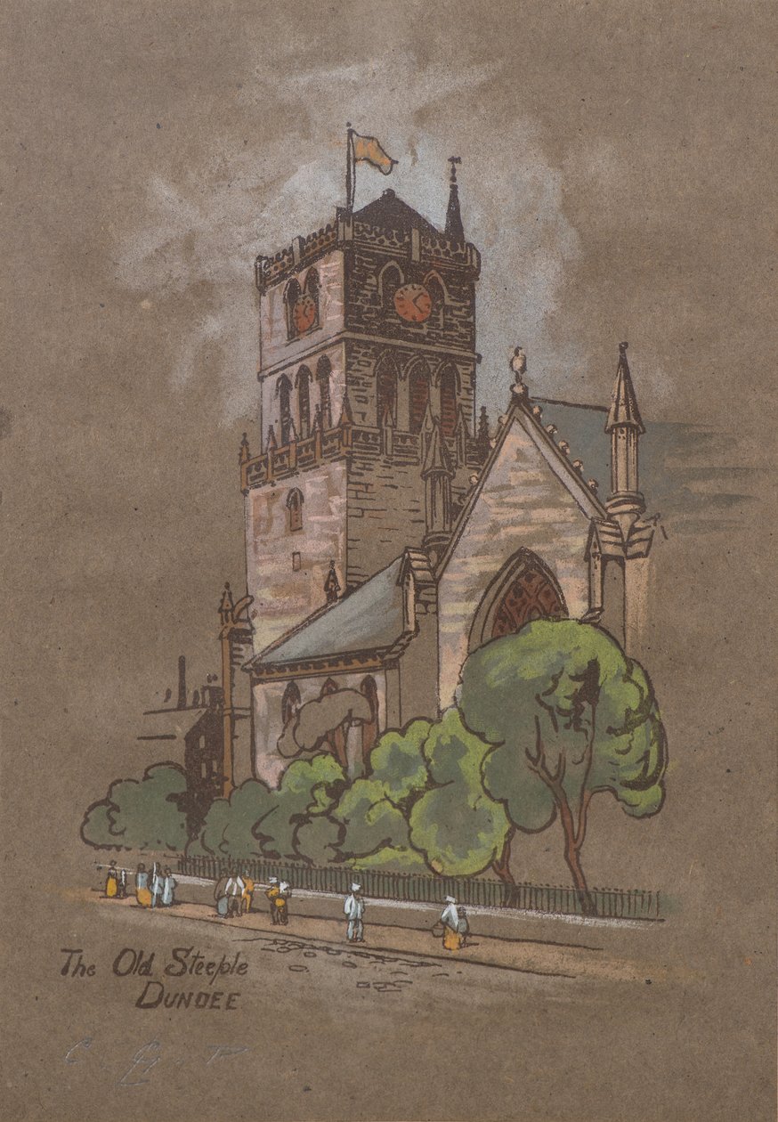 Der Alte Turm, Dundee von Charles Gustav Louis Phillips