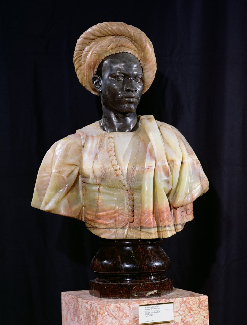 Büste eines sudanesischen Mannes, 1857 von Charles Henri Joseph Cordier