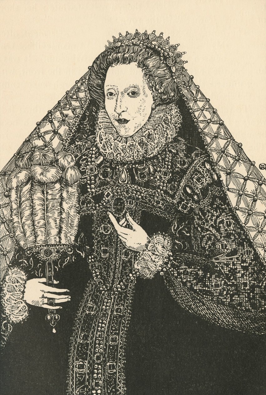Ein Porträt von Königin Elizabeth, 1931 von Charles Henry Bourne Quennell