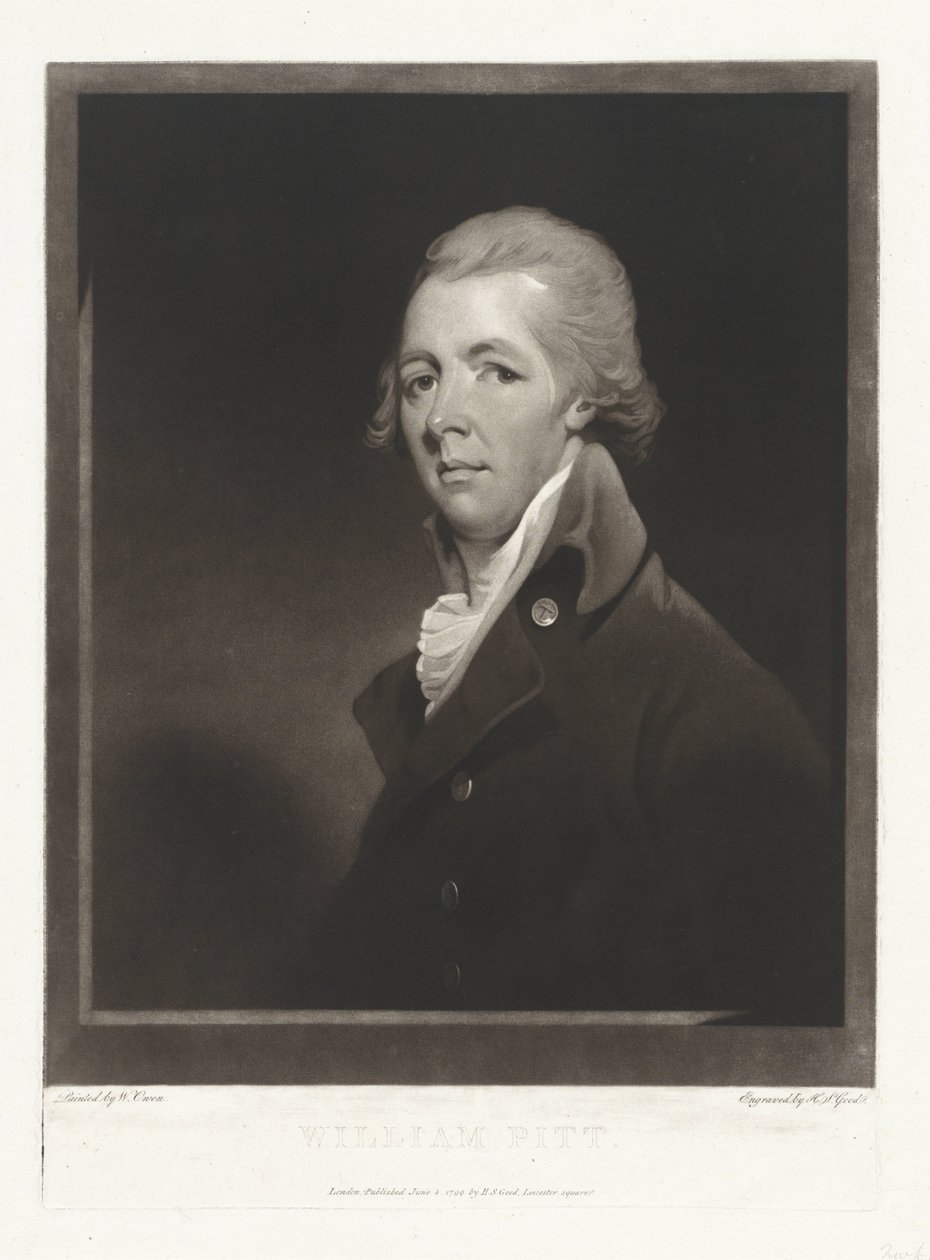 Porträt des Staatsmannes William Pitt von Charles Howard Hodges