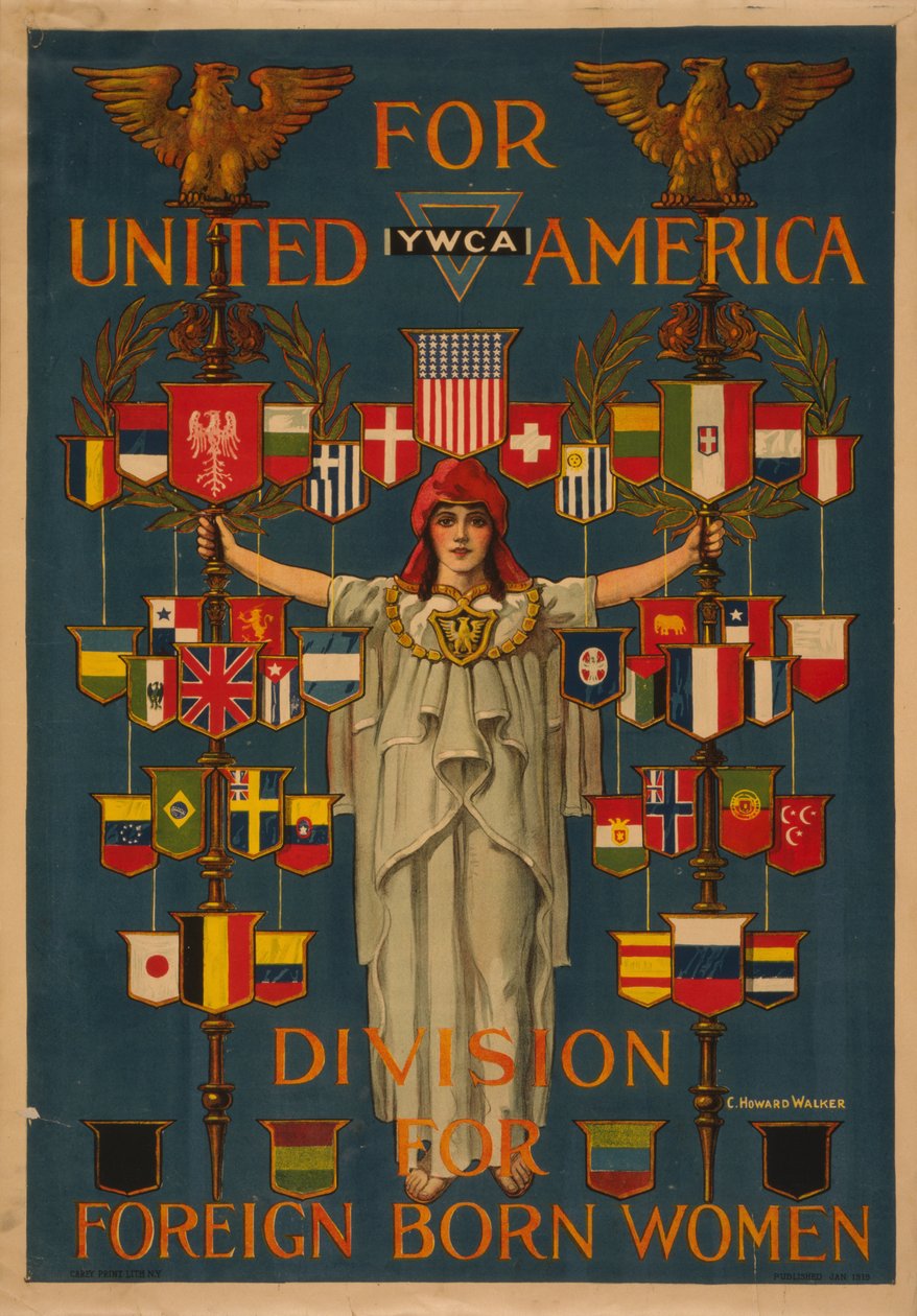 Für Vereinigte Amerika, YWCA-Abteilung für ausländische Frauen von Charles Howard Walker