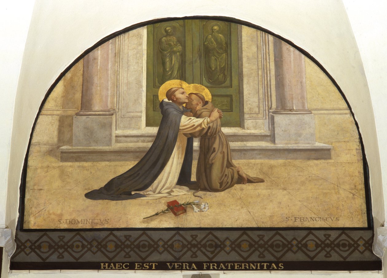 Kuss von St. Franziskus und St. Dominikus von Charles Jean Baptiste Besson