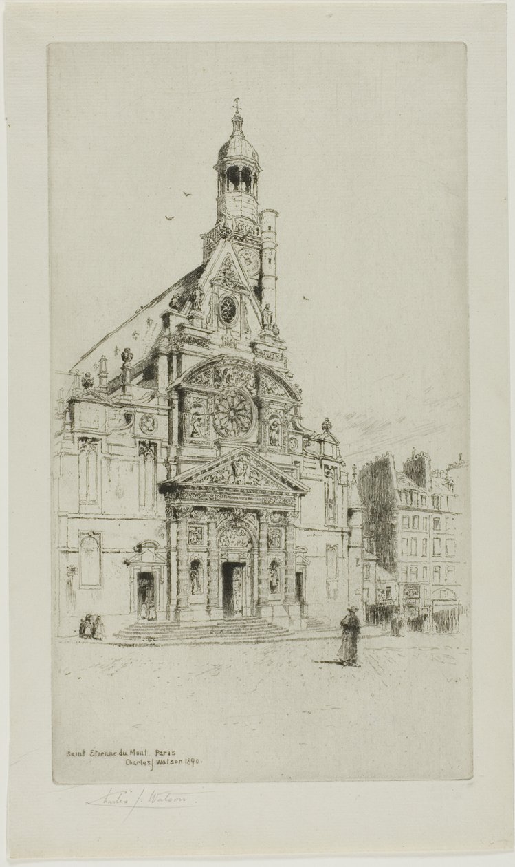 St. Etienne du Mont, Paris von Charles John Watson
