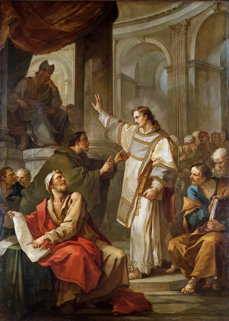 Der heilige Stephan vor dem Hohepriester und den Ältesten des Sanhedrins, 1745 von Charles Joseph Natoire