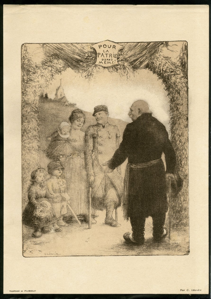 Illustration von Charles Leandre (1862-1934) - Flugblatt von Charles Leandre