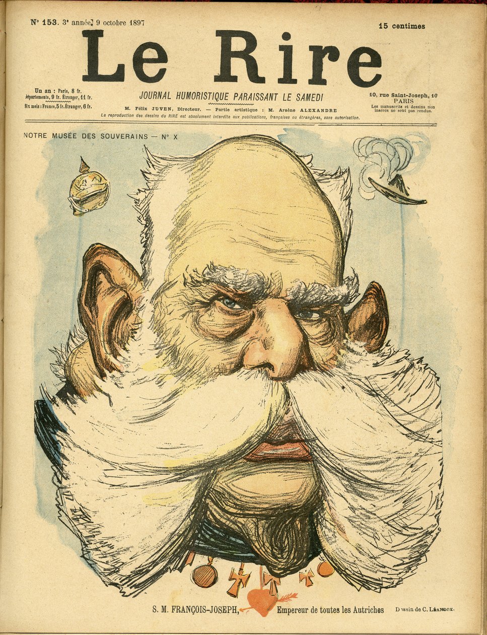 Illustration von Charles Leandre (1862-1934) für das Cover von Le Rire von Charles Leandre