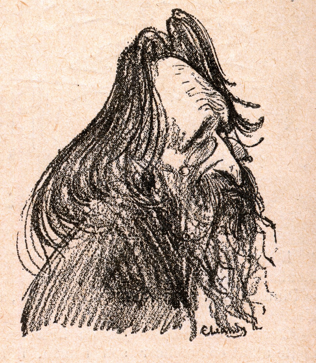 Jules Guesde (1845-1922), französischer Politiker - Gravur in „Unser lieber Souverän“ von Paul Bosq - Illustration von Charles Leandre (1862-1934) 1898 von Charles Leandre