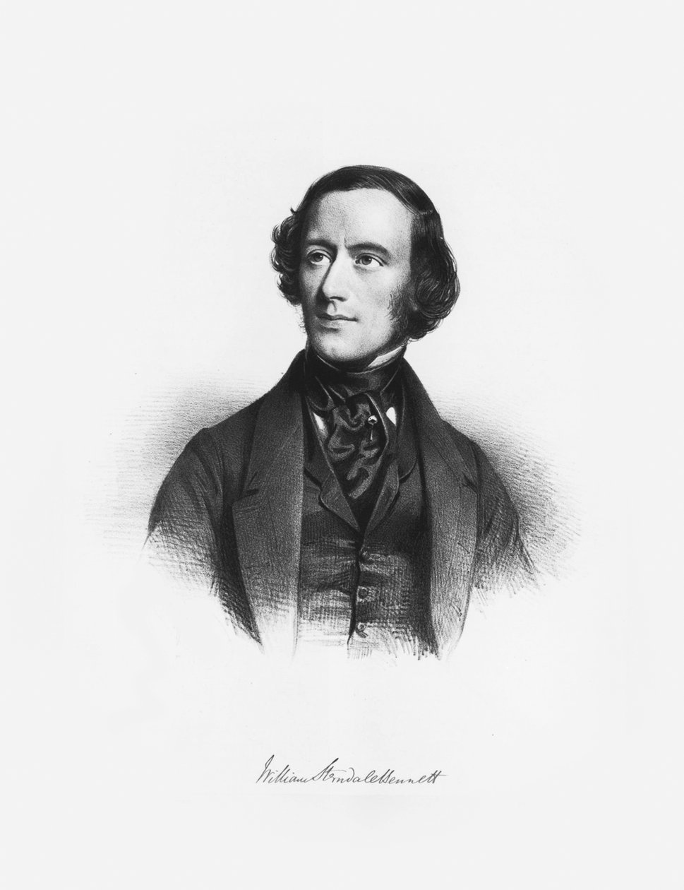 Porträt des Komponisten William Sterndale Bennett 1816-1875 von Charles Louis Baugniet