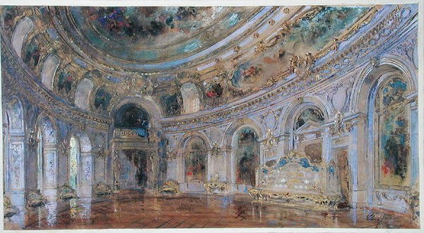 Bankettsaal im Königlichen Palast von Laeken, ca. 1910 von Charles Louis Girault