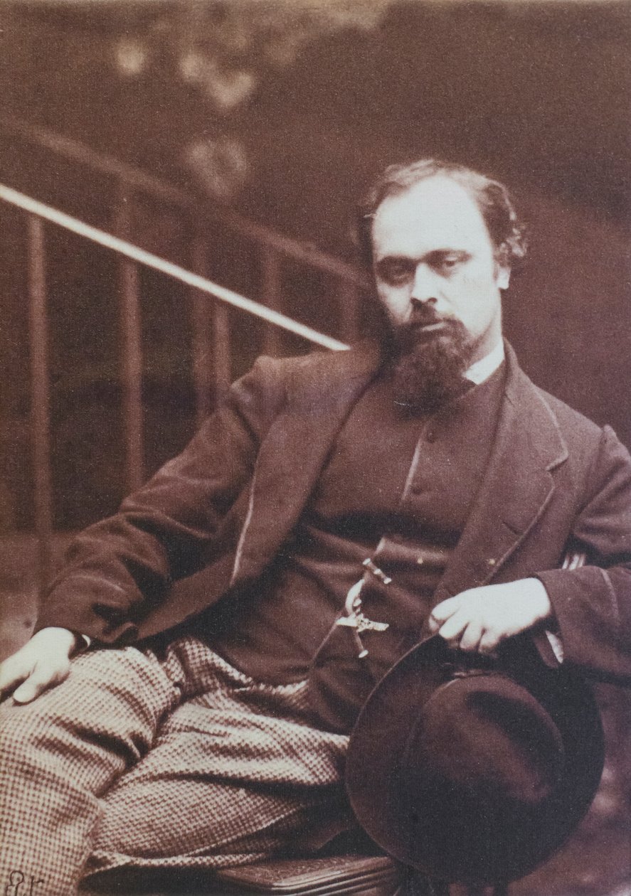 Dante Gabriel Rossetti, fotografiert von Lewis Carroll von Charles Lutwidge (1832 98) Dodgson