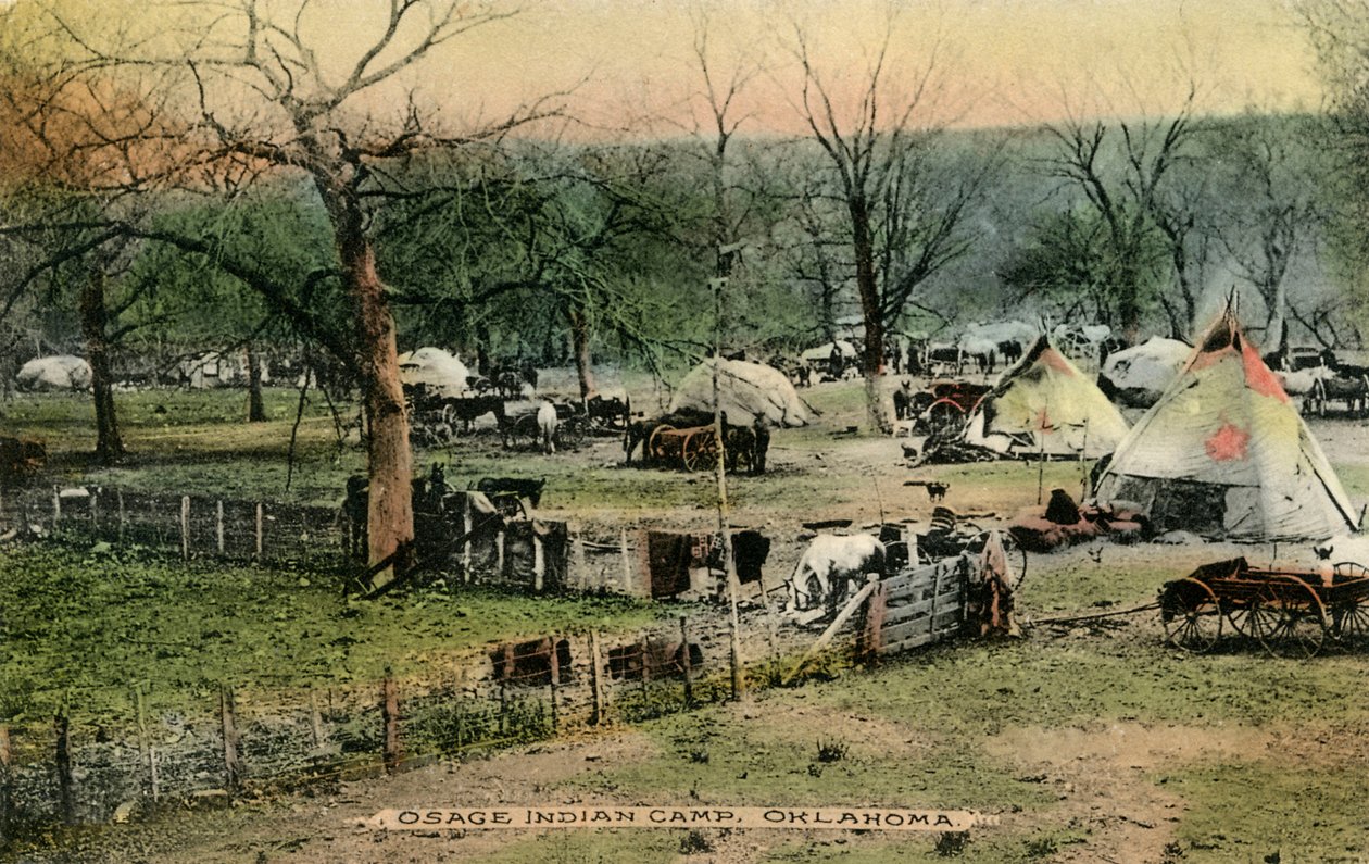 Osage-Indianerlager, Oklahoma von Charles Marion Russell