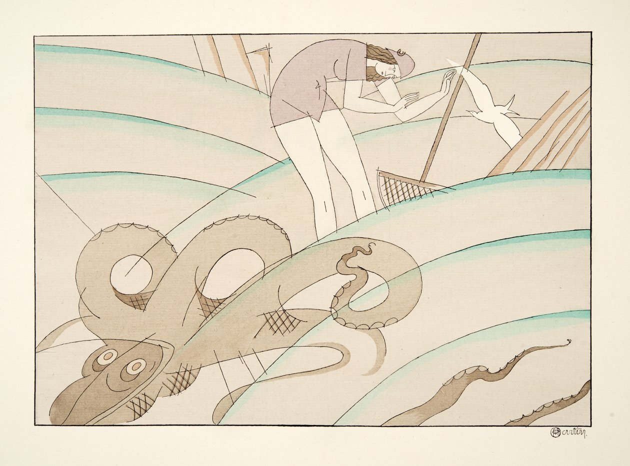 La Pieuvre, aus Sports & Divertissements, veröffentlicht 1914 von Charles Martin