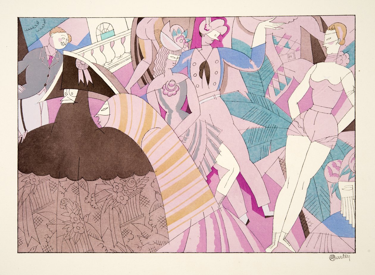 Le Carnaval, aus Sports & Divertissements, veröffentlicht 1914 von Charles Martin