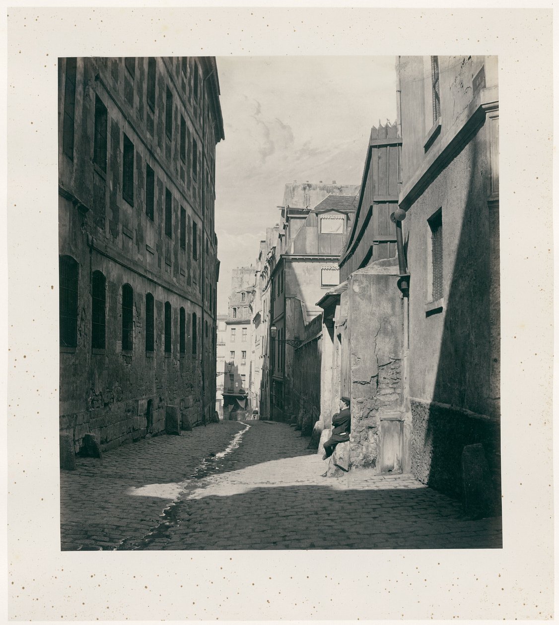 Rue Chartière (Sackgasse Chartière) von der Rue de Reims von Charles Marville