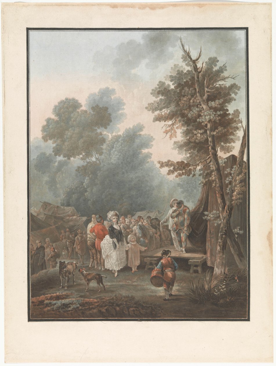 Vier Szenen des Dorflebens (Serie) von Charles Melchior Descourtis