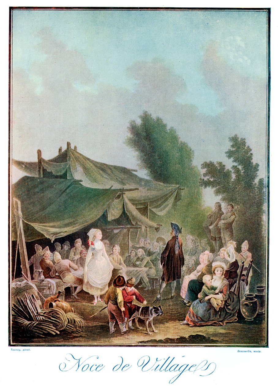 Noce de Village, 18. Jahrhundert 1910 von Charles Melchior Descourtis