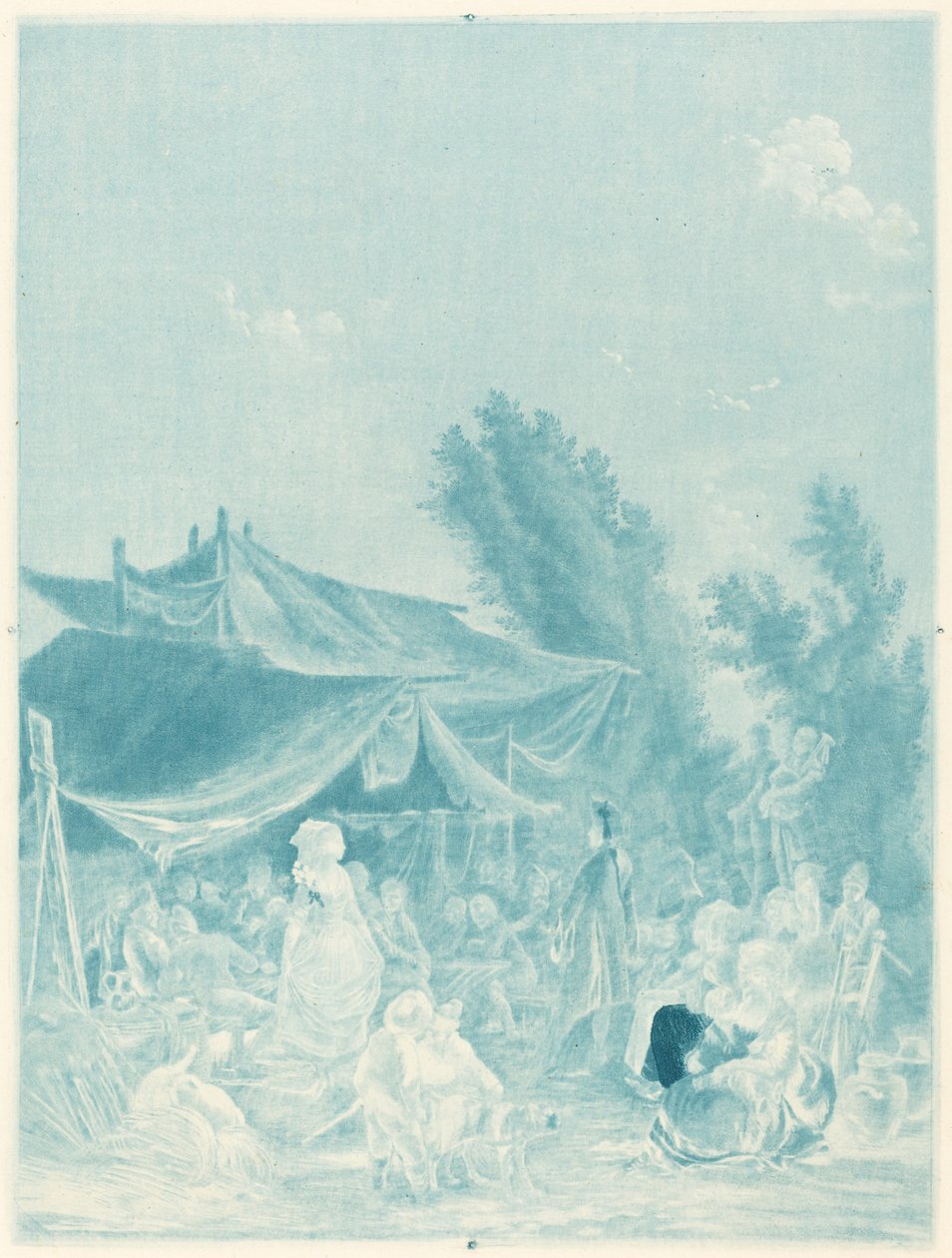 Dorfhochzeit (Noce de Village) von Charles Melchior Descourtis after Nicolas Antoine Taunay