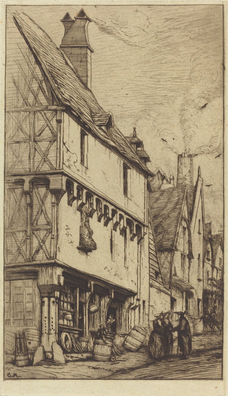 Altes Haus in Bourges, manchmal das 